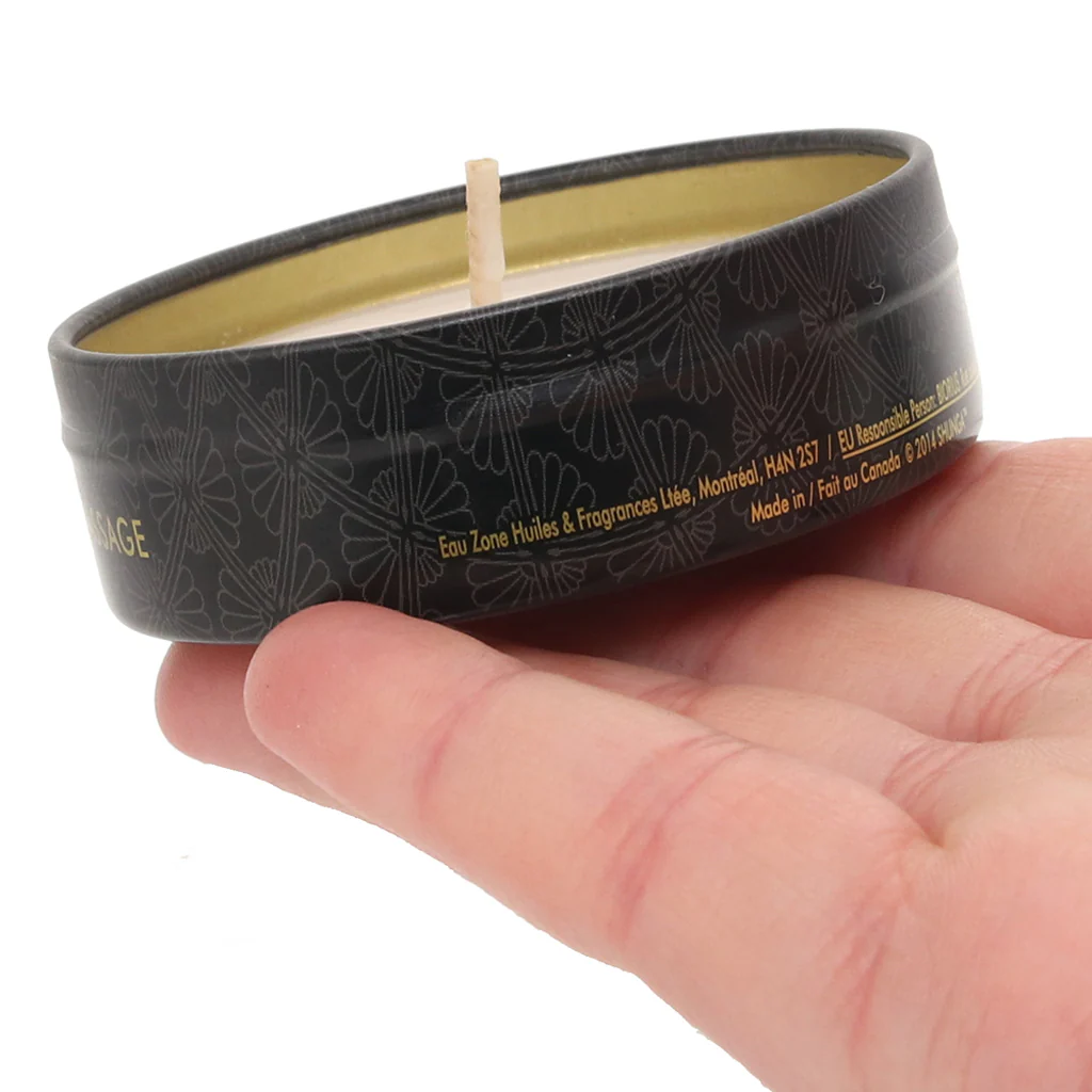 Excitation Mini Massage Candle 1oz/30ml in Chocolate - Image 4
