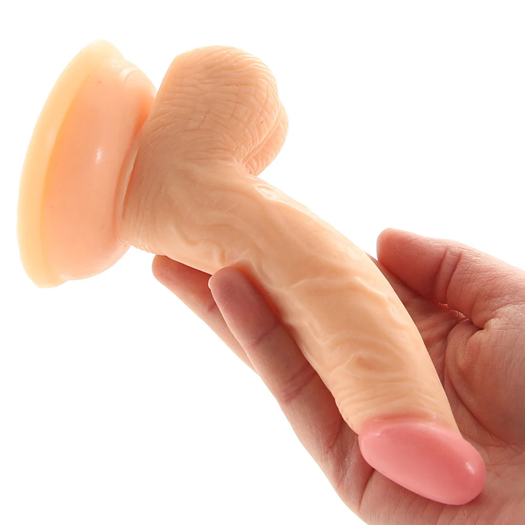 Real Skin Mini Whoppers 5 Inch Curved Dildo - Image 4