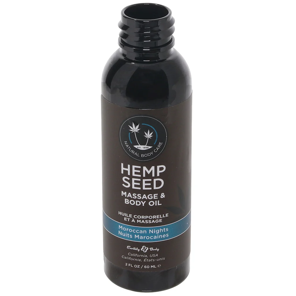 Hemp Seed Massage Oil 2oz/60ml in Moroccan Nights - Image 2