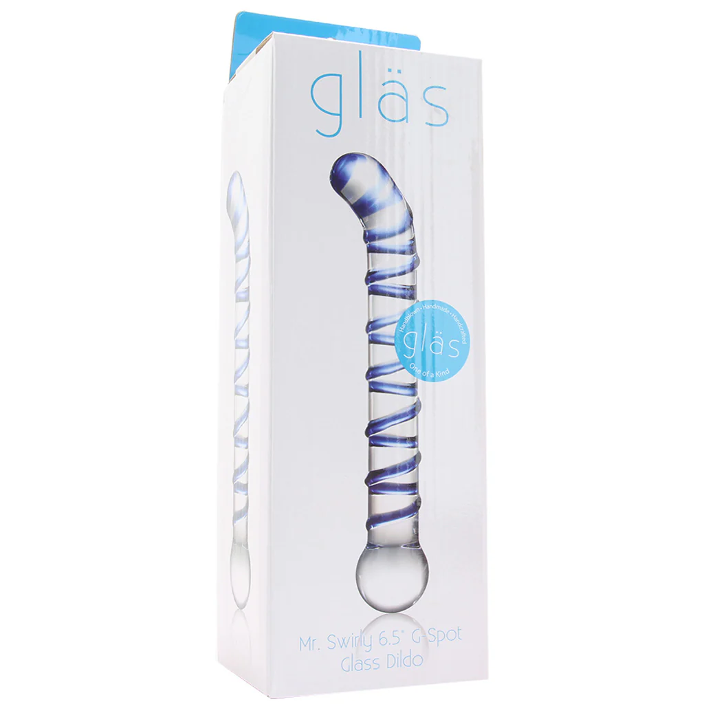 gläs Mr. Swirly 6.5 Inch G-Spot Glass Dildo - Image 6