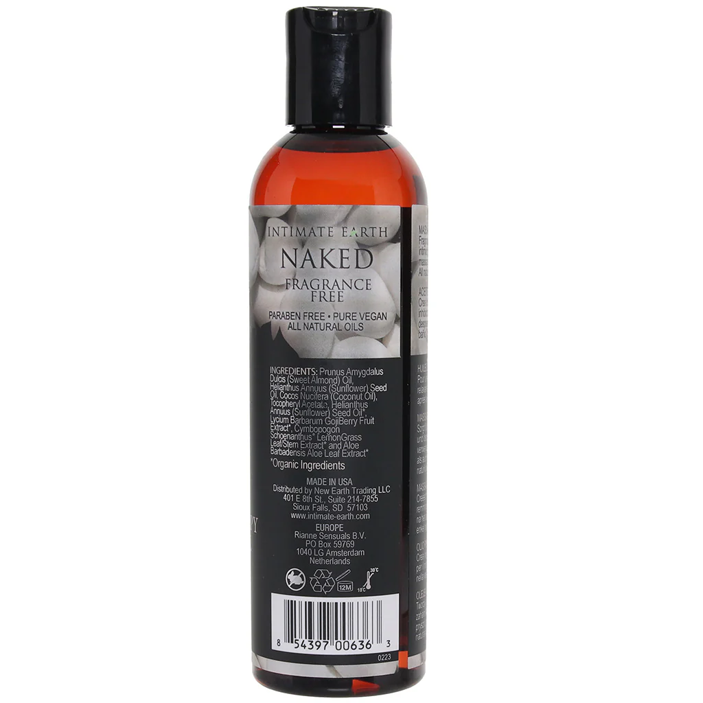 Naked Massage Oil 4oz/120ml in Fragrance Free - Image 9