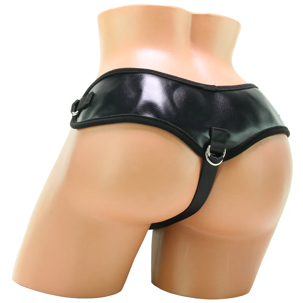 Natural Realskin 6 Inch Squirting Cock & Harness in Vanilla - Image 4