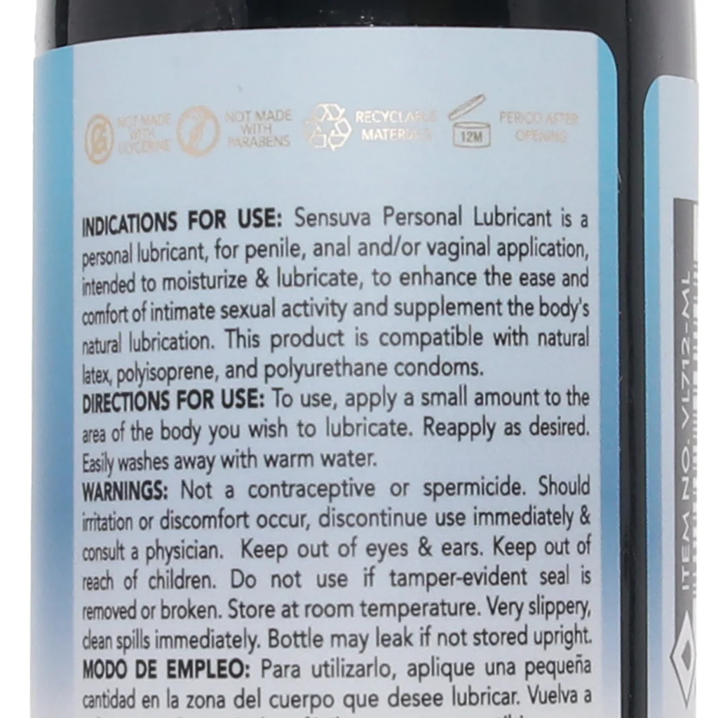 Natural Water Based Lube in 8.12oz/240ml - Image 7
