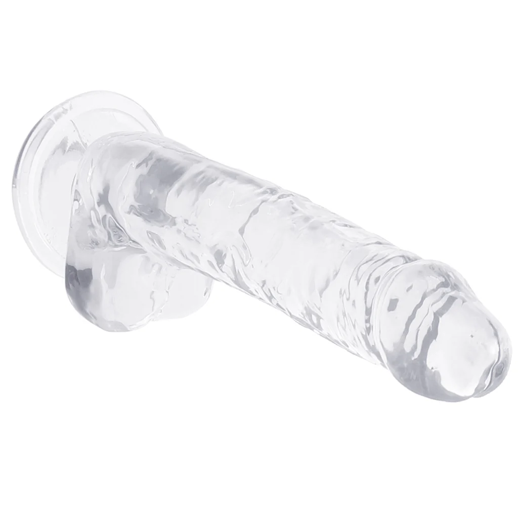 Naturally Yours 7 Inch Crystalline Dildo in Clear - Image 2