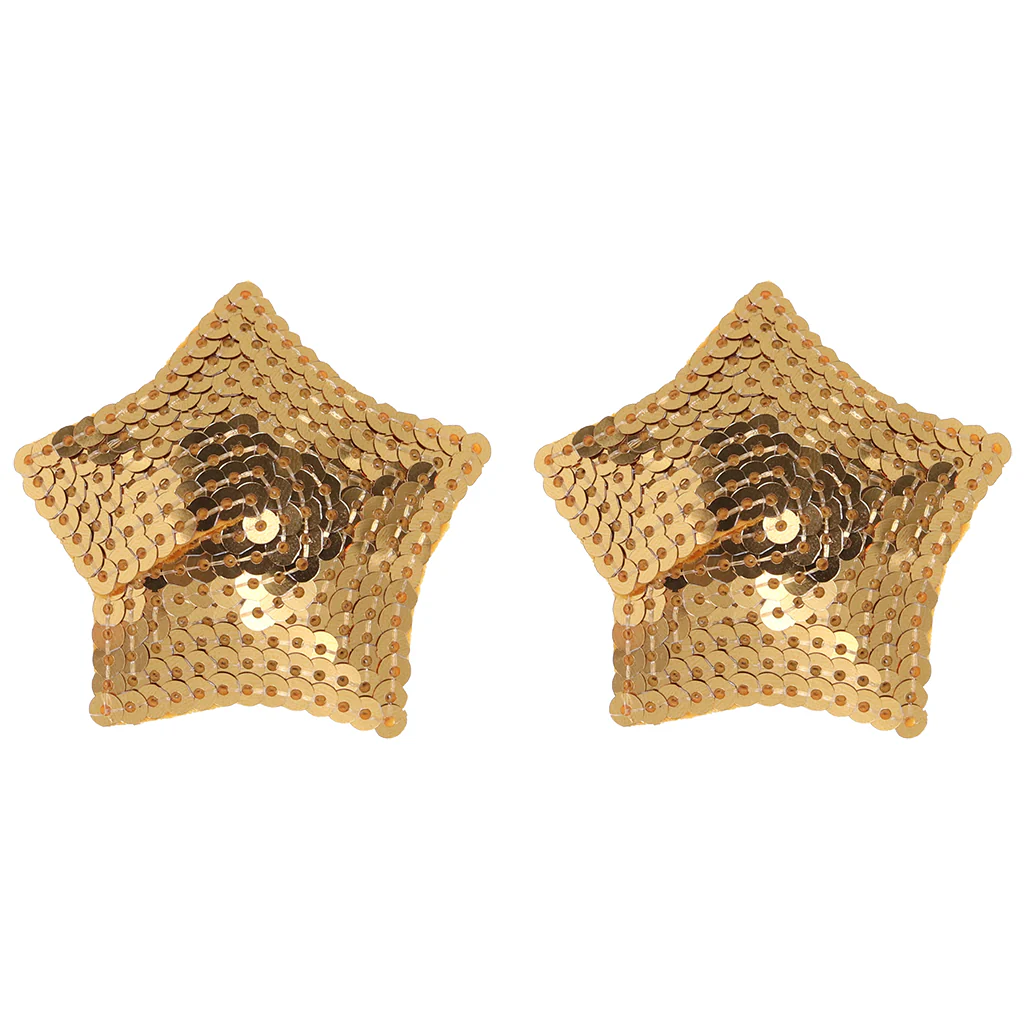 Nipple Couture Gold Sequin Star Covers
