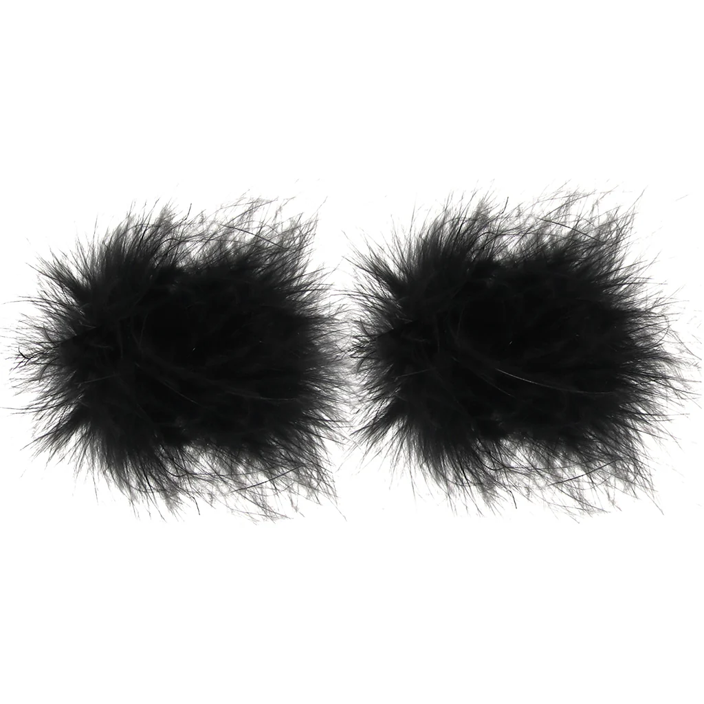 Nipple Couture Black Marabou Covers
