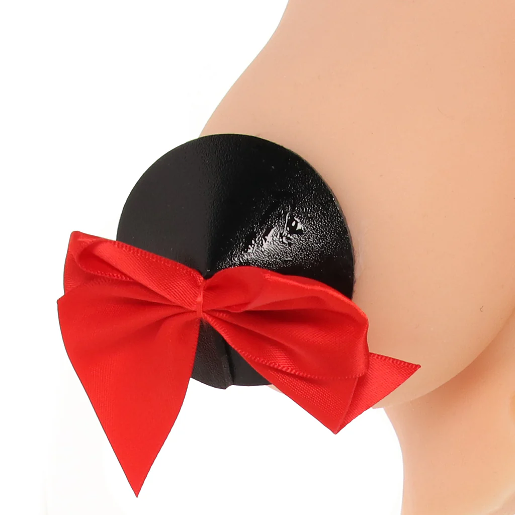 Nipple Couture Red Bow Covers - Image 2