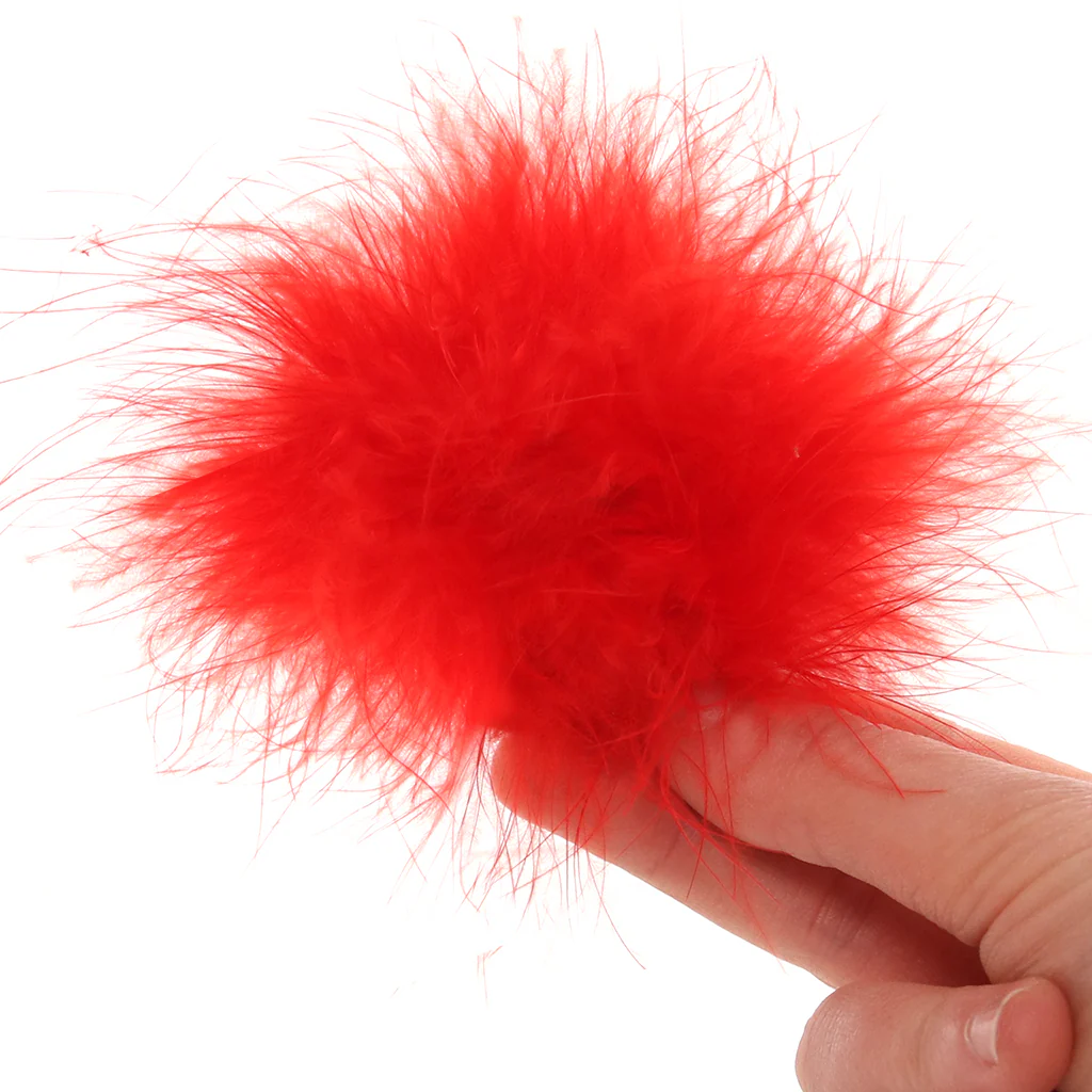 Nipple Couture Red Marabou Covers - Image 4