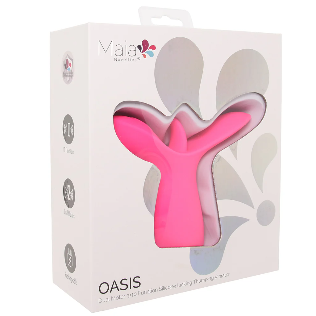 Oasis Silicone Licking Thumping Vibe - Image 9