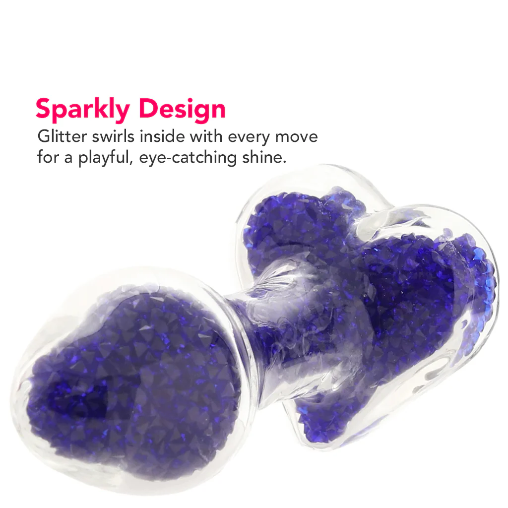 Oh My Gem Lustre Glass Butt Plug in Blue - Image 2