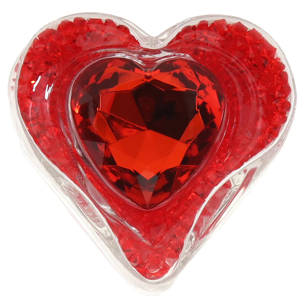 Oh My Gem Lustre Glass Butt Plug in Red - Image 5