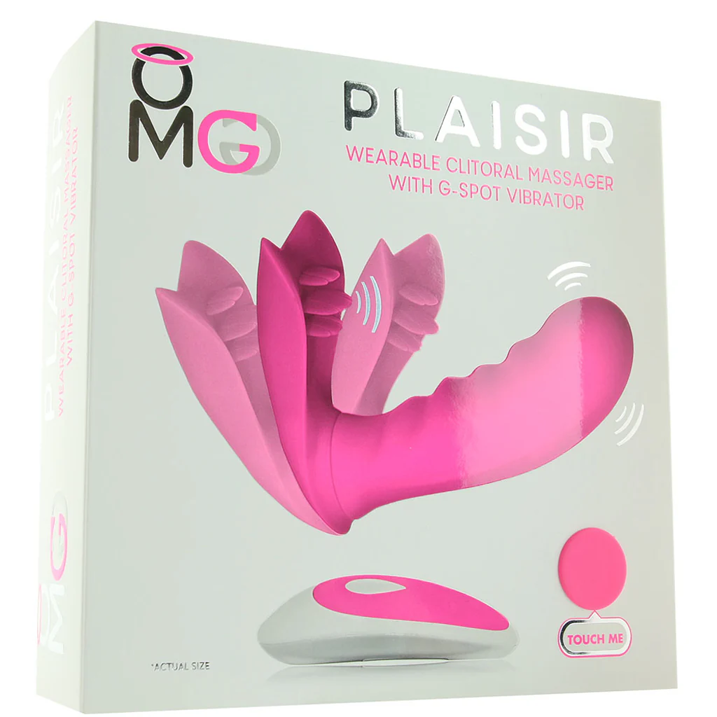 OMG Plaisir Wearable Clitoral & G-spot Vibe in Pink - Image 6
