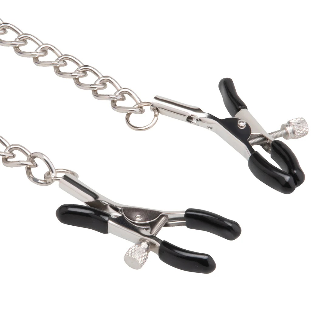 Open Mouth Gag with Nipple Clips - Image 6
