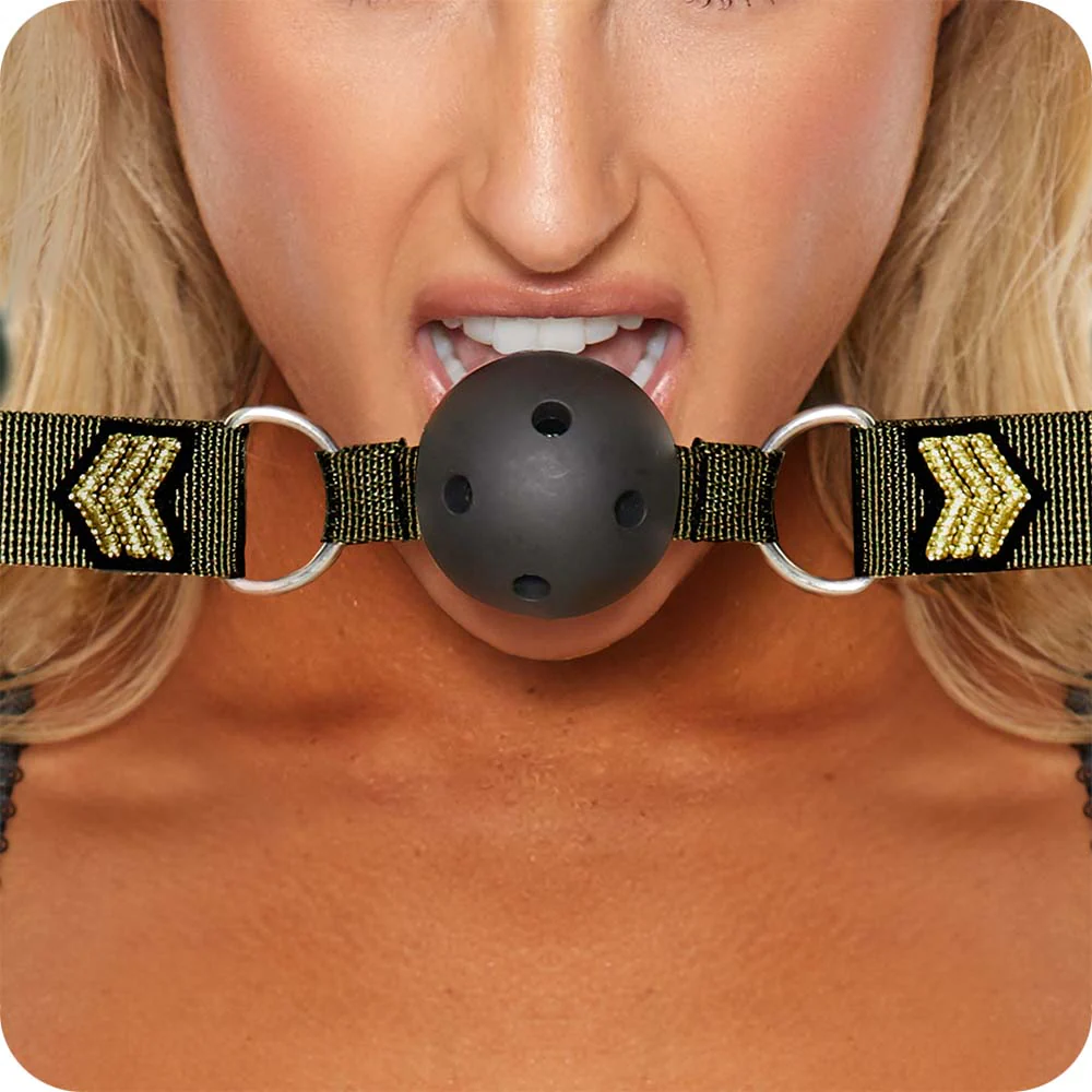 Ouch! Army Themed Breathable Ball Gag - Image 2