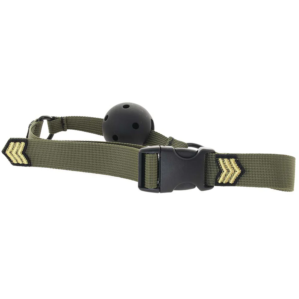 Ouch! Army Themed Breathable Ball Gag - Image 4