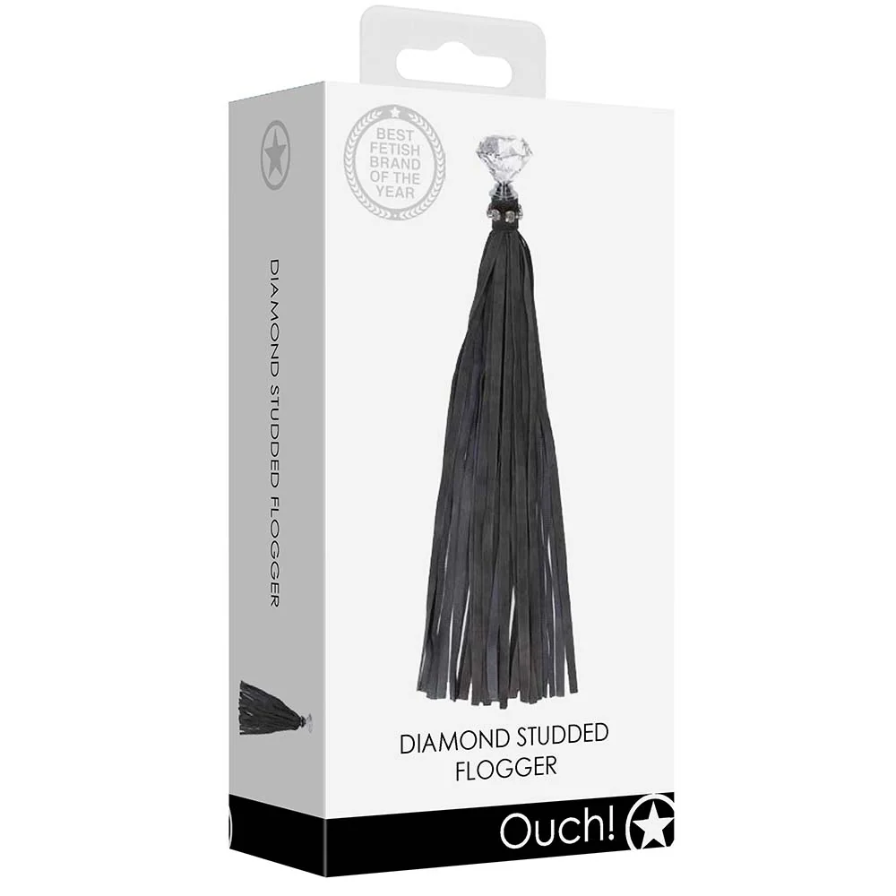 Ouch! Diamond Studded Flogger - Image 6