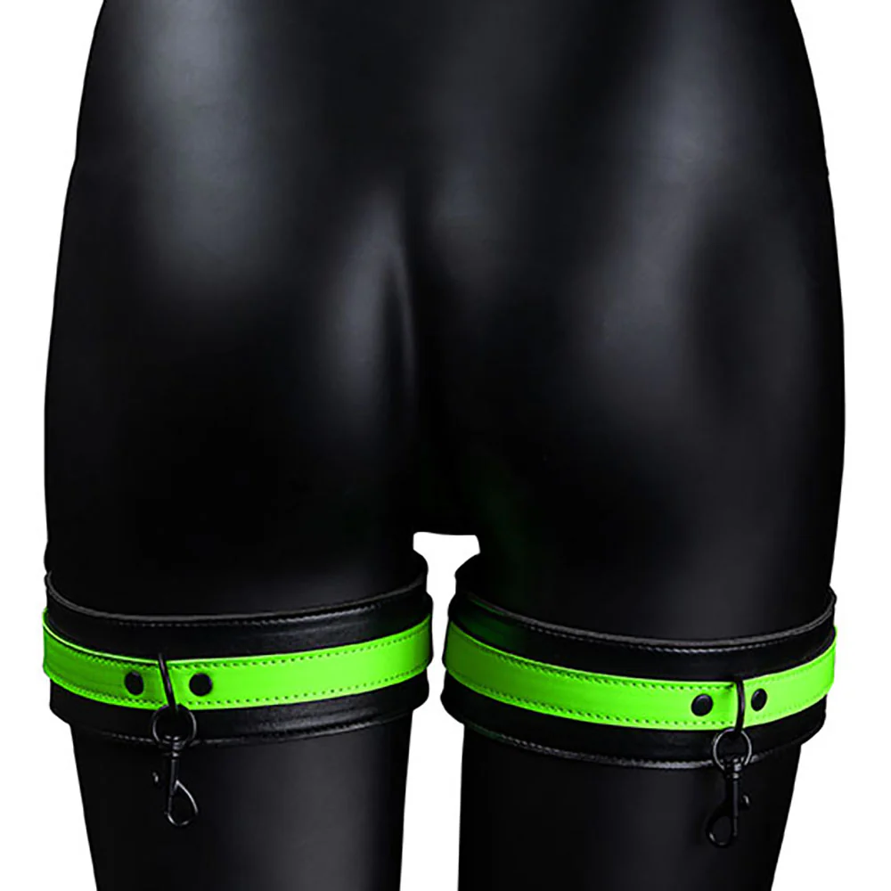 Ouch! Glow In The Dark Bondage Belt with Cuffs /M - Image 4