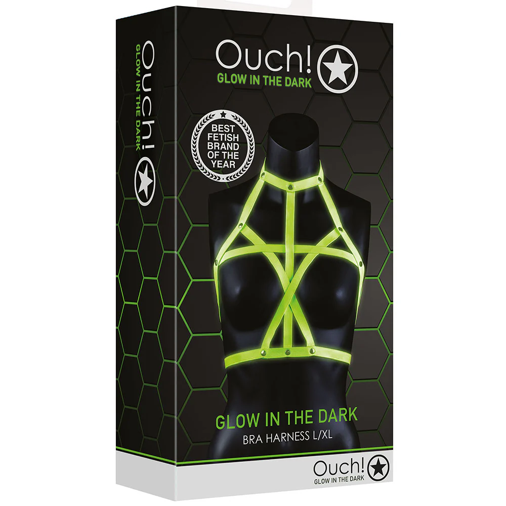 Ouch! Glow In The Dark Bra Harness /XL - Image 6