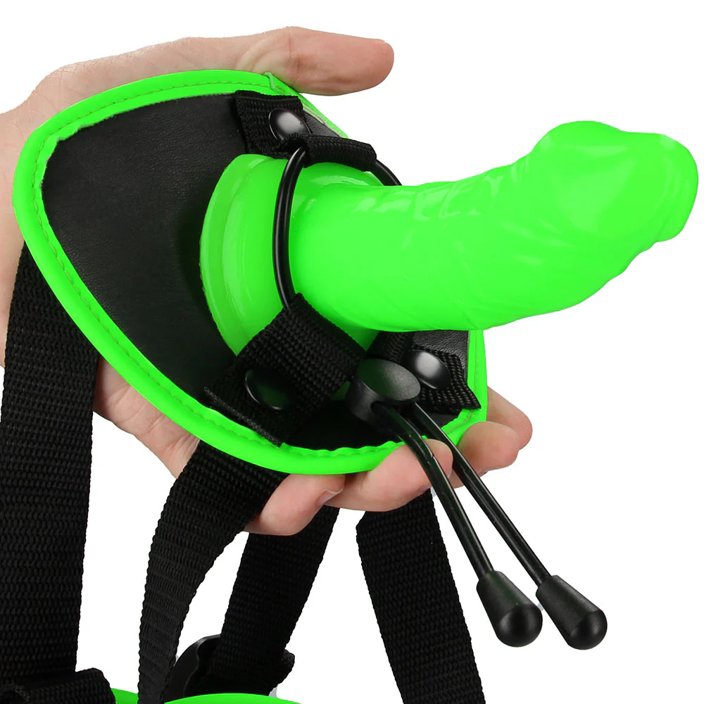 Ouch! Glow In The Dark Harness with Silicone Dildo - Image 2