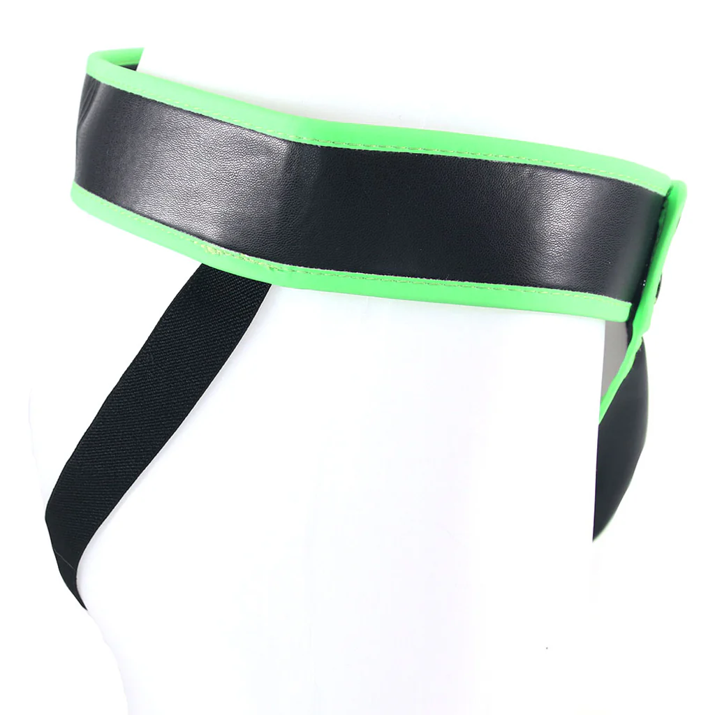 Ouch! Glow In The Dark Striped Pouch Jock Strap /M - Image 4