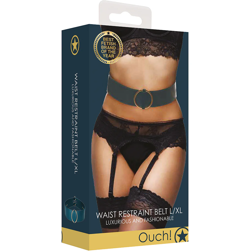Ouch! Halo Green Waist Bondage Belt /XL - Image 9