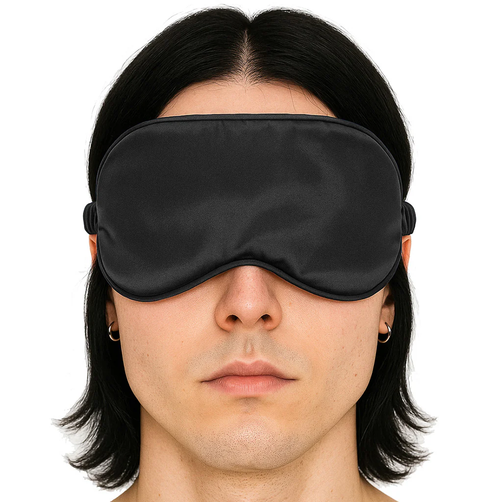 Ouch! Satin Blindfold in Black - Image 2