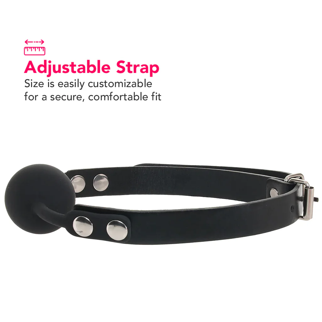 Ouch! Silicone Ball Gag in Black - Image 3