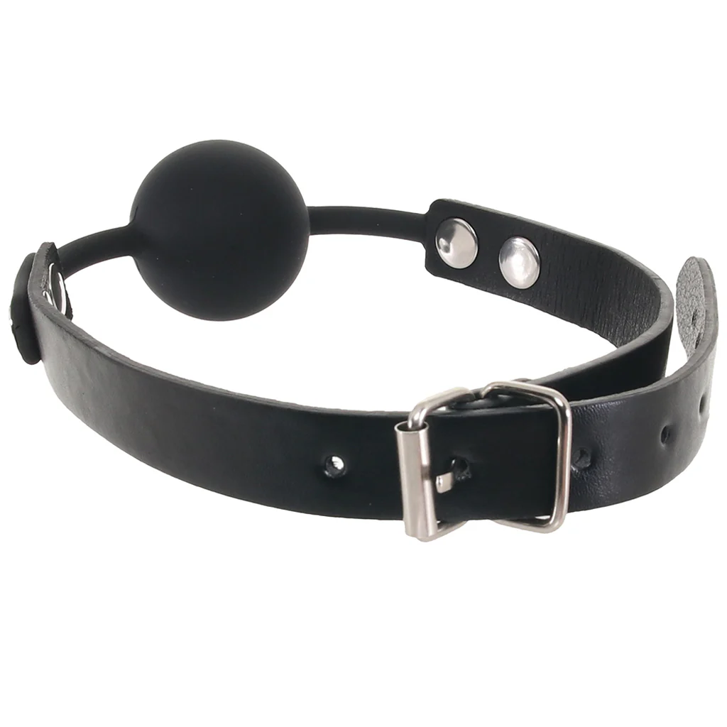 Ouch! Silicone Ball Gag in Black - Image 5