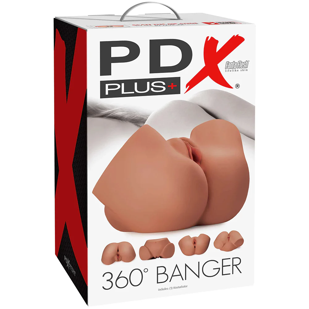 PDX Plus 360º Banger Masturbator in Tan - Image 6