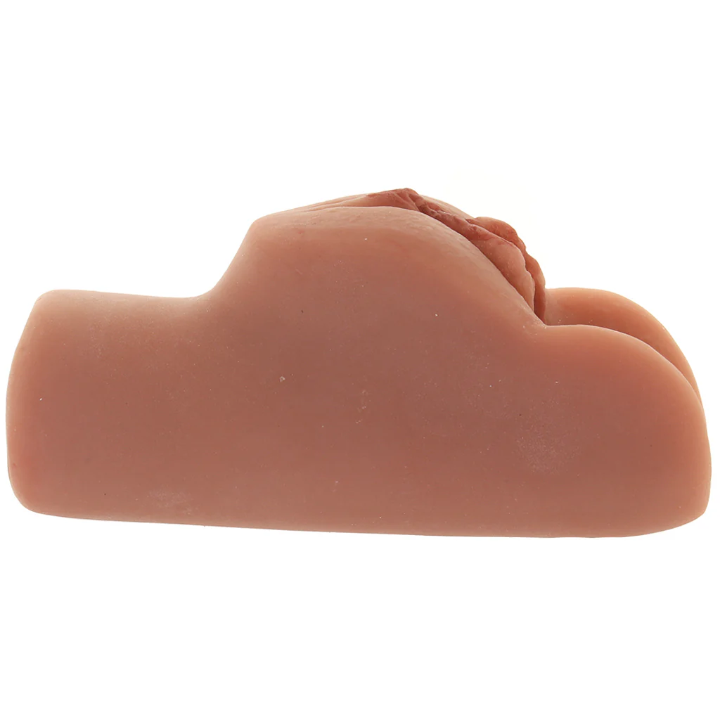 PDX Plus Perfect Pussy Double Stroker in Tan - Image 3