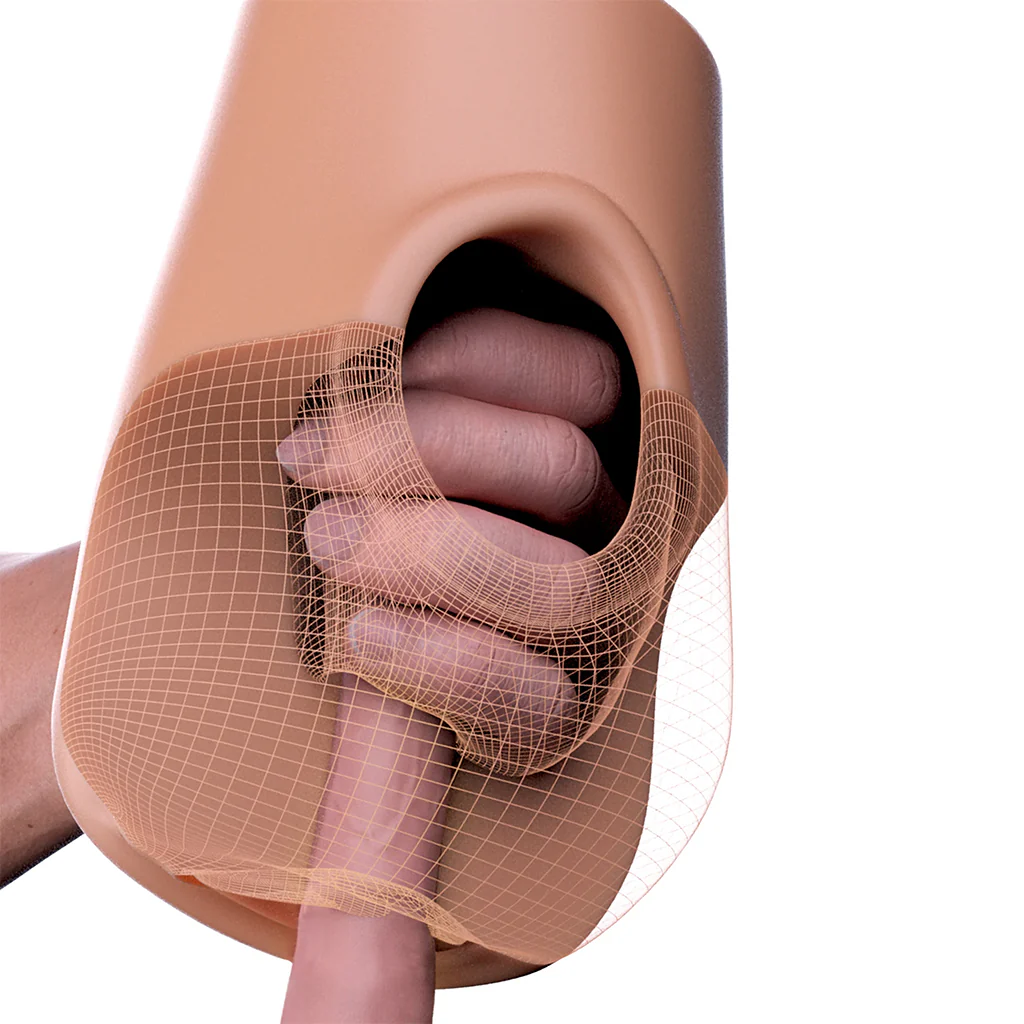 PDX Pussy Pounder Squeeze Stroker in Brown - Image 3