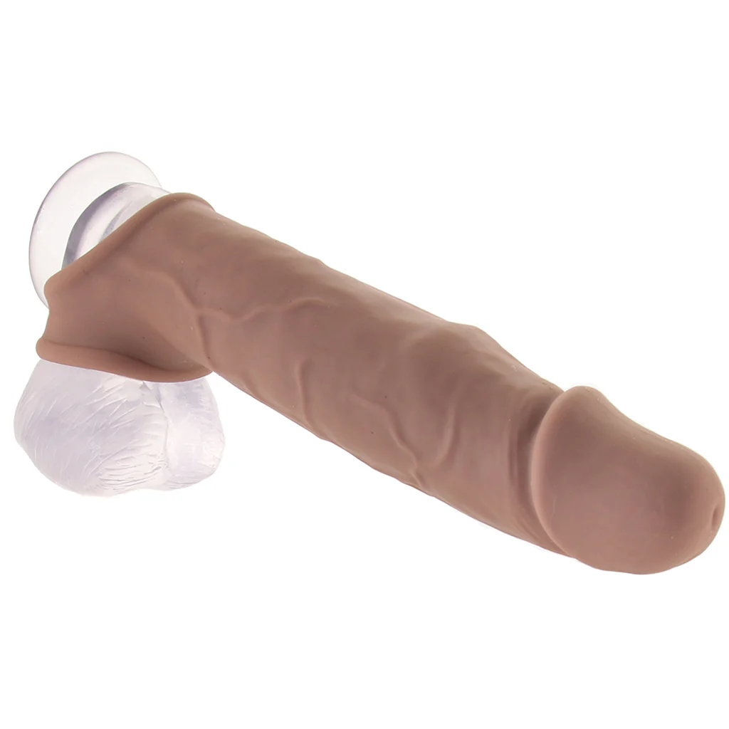 Performance Maxx 8 Inch Silicone Extender in Brown - Image 2