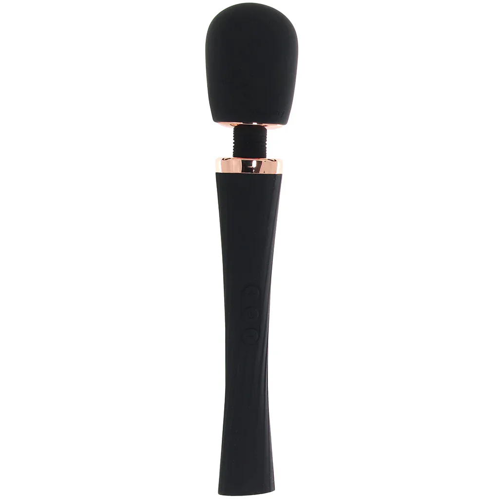 PinkCherry Luxury Slim Rechargeable Wand in Black