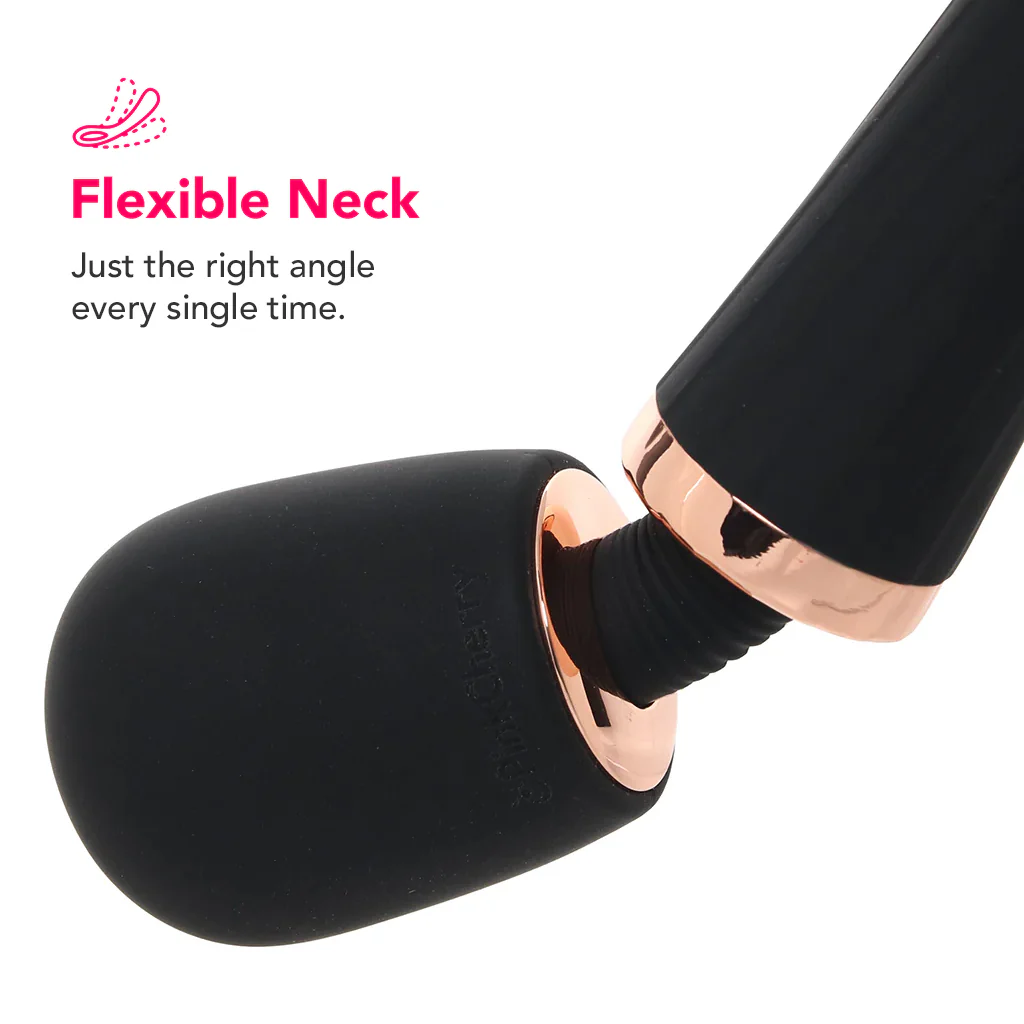PinkCherry Luxury Slim Rechargeable Wand in Black - Image 2