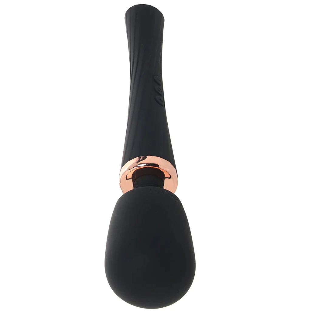 PinkCherry Luxury Slim Rechargeable Wand in Black - Image 3