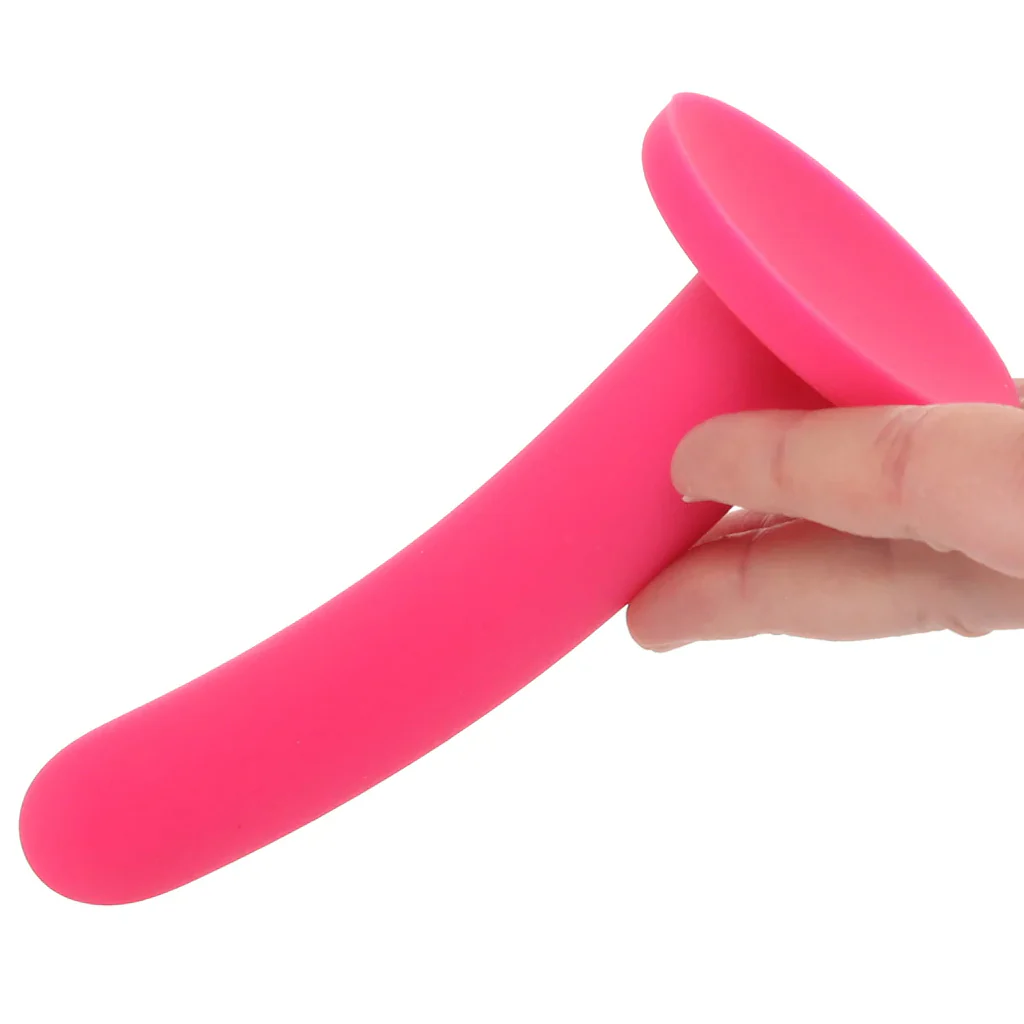 PinkCherry Premium 6 Inch Pink Silicone Slim Anal Dildo - Image 4