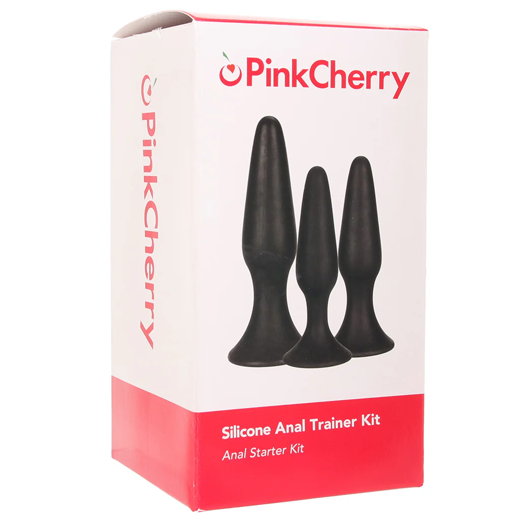 PinkCherry Silicone Anal Trainer Kit in Black - Image 6