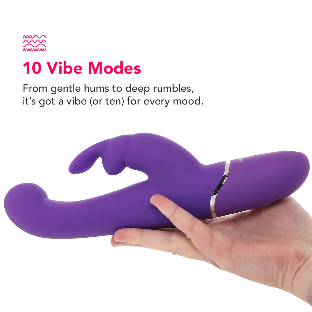 PinkCherry Warming G-Spot Rabbit Vibe in Purple - Image 4