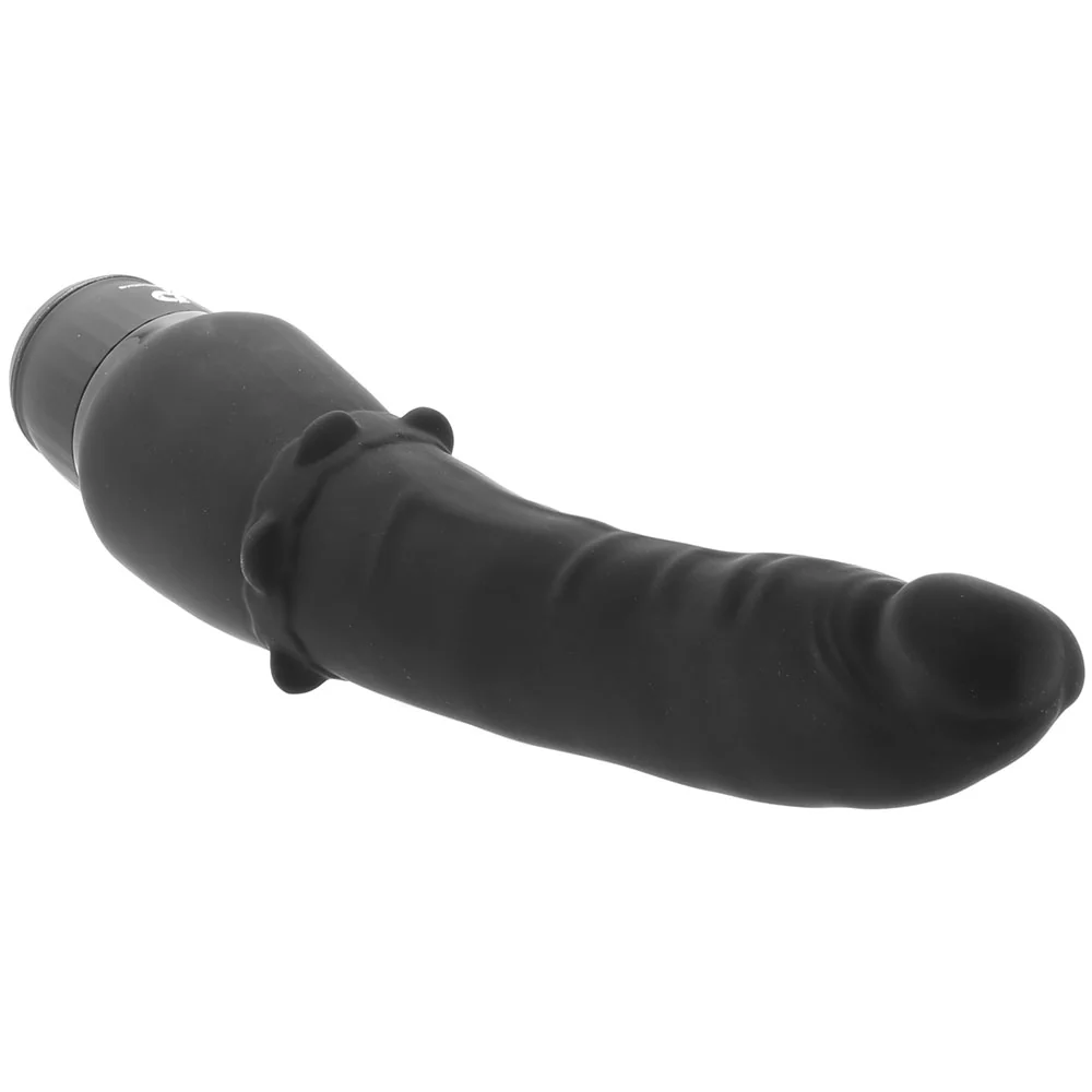 Power Cock 7 Inch Slim Realistic Vibe in Black - Image 2