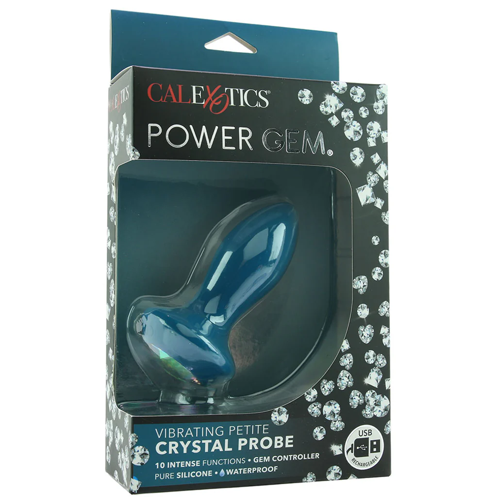 Power Gem Vibrating Petite Crystal Probe in Blue - Image 6