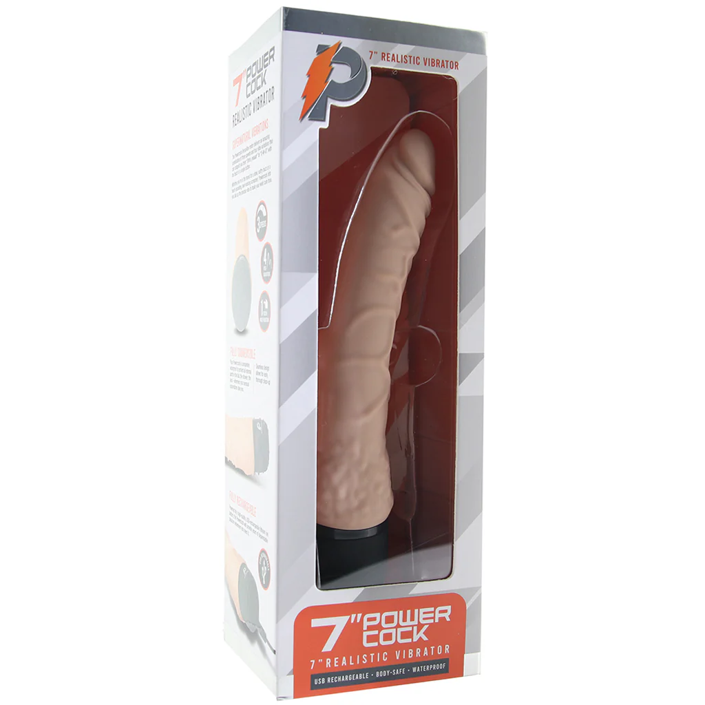 PowerCock 7 Inch Realistic Vibe in Light - Image 6