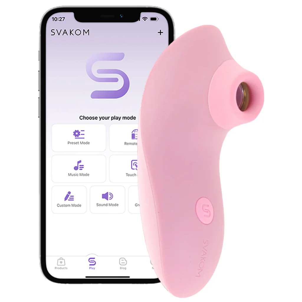 Pulse Lite Neo Suction Stimulator with App in Pale Rosette