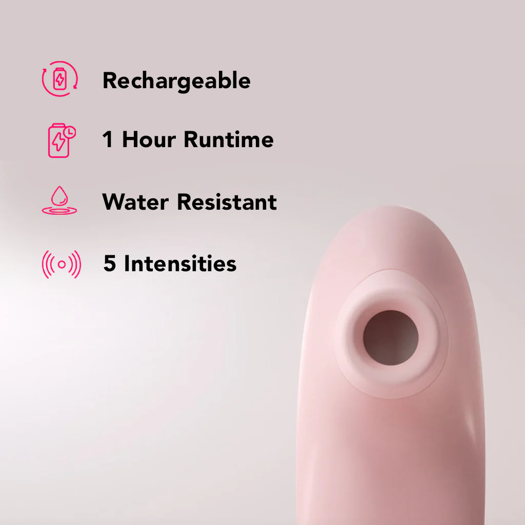 Pulse Lite Neo Suction Stimulator with App in Pale Rosette - Image 6