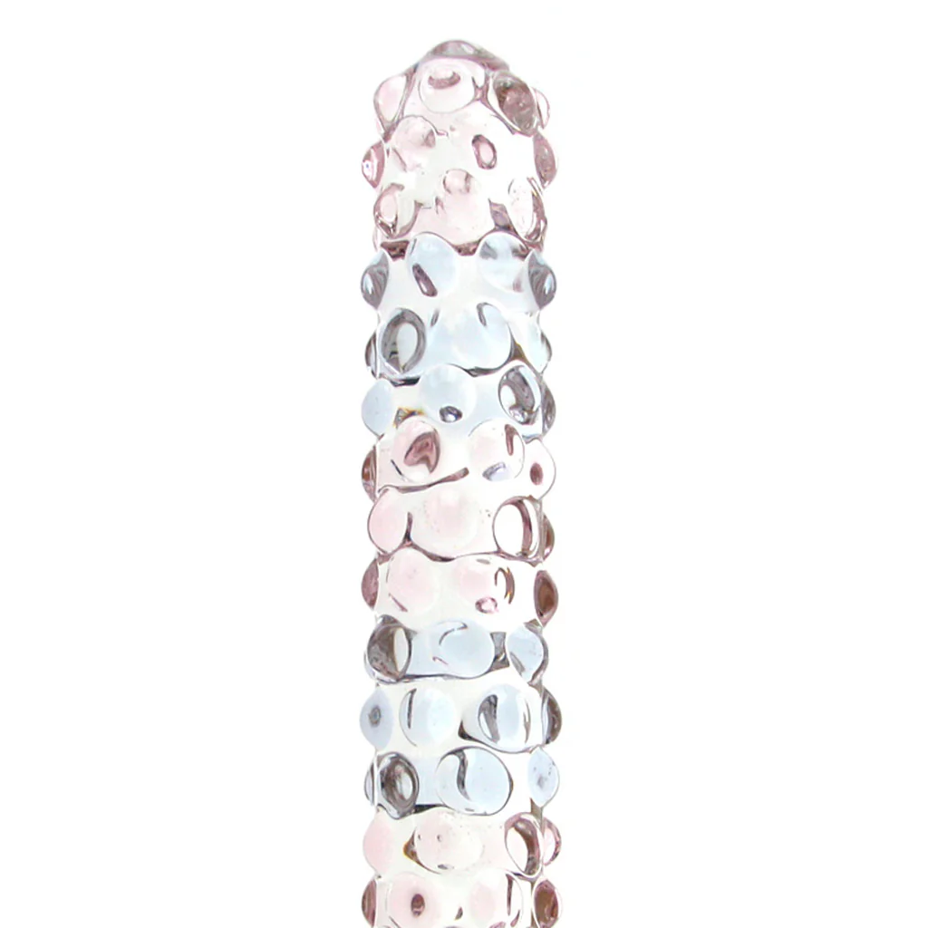 gläs 7 Inch Purple Rose Nubby Dildo - Image 2