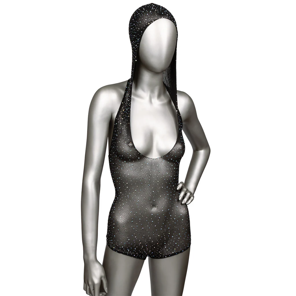 Radiance Hooded Deep V Bodysuit - Image 3