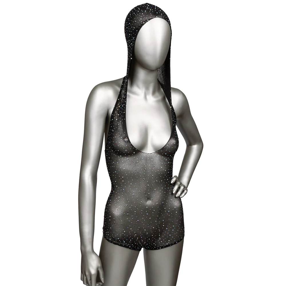 Radiance Hooded Deep V Bodysuit XL - Image 3