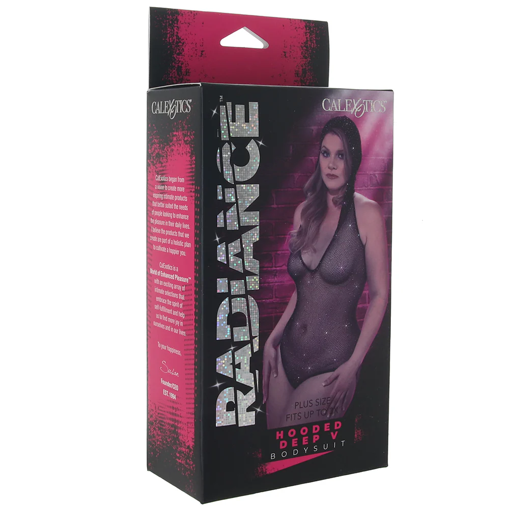 Radiance Hooded Deep V Bodysuit XL - Image 6