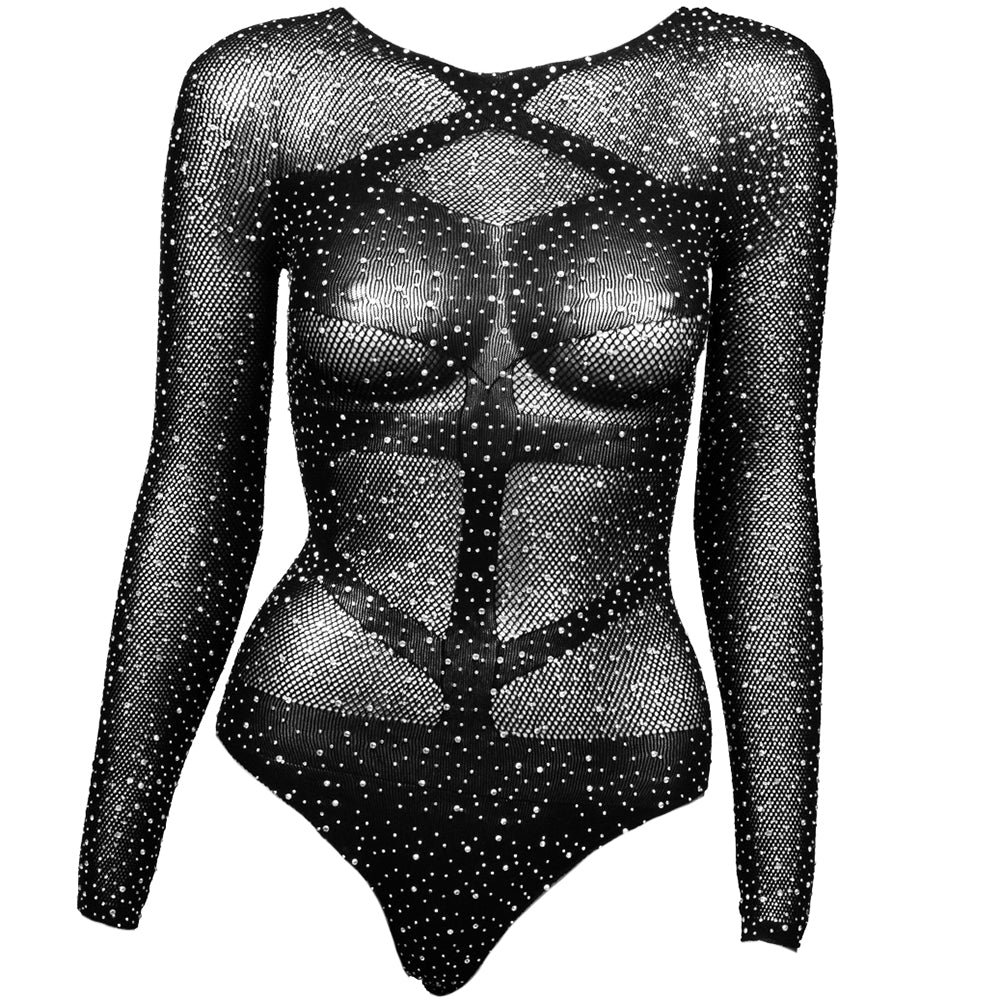 Radiance Long Sleeve Black Body Suit XL - Image 2