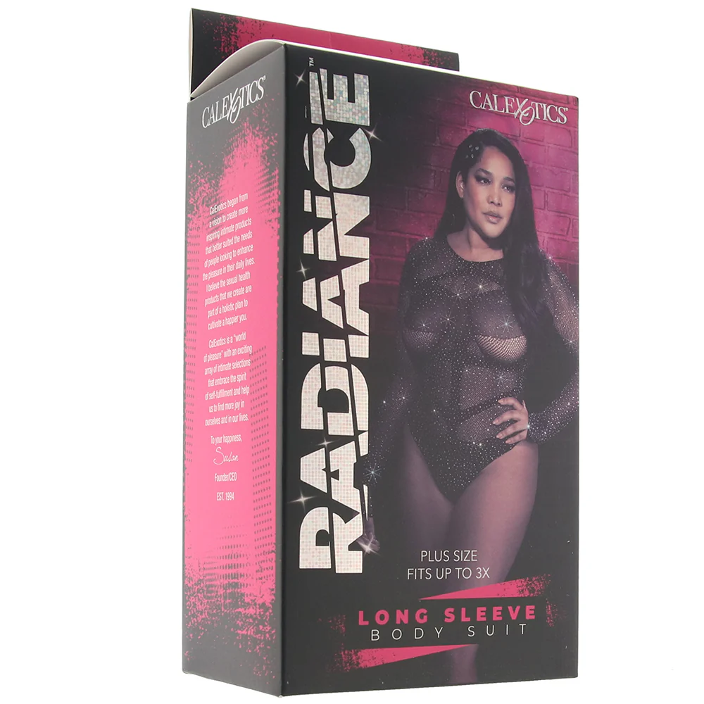 Radiance Long Sleeve Black Body Suit XL - Image 6