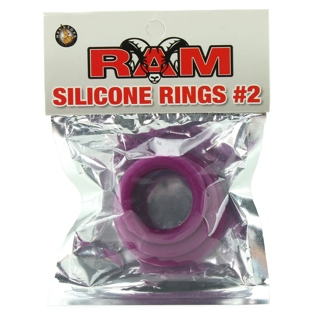 Silicone Cock Rings #2 in Purple - Image 6